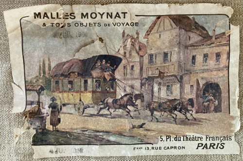 Etiquette malles moynat - etiquette, objets