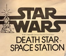 Vintage Star Wars Toy Parts, Death Star, 1977 With Complete Instruction Manual