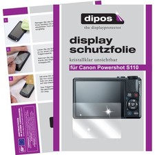 6x Film de protection d'écran pour Canon Powershot S110 protecteur clair dipos
