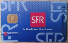 carte GSM sfr  sim  ( pour