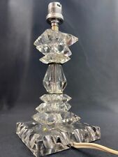 Baccarat Style Crystal Art Deco Lamp Stand