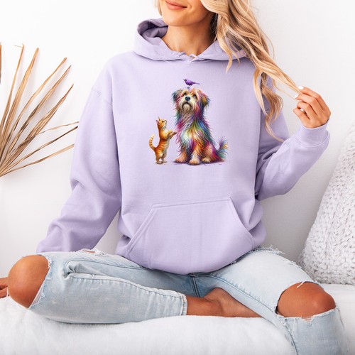 Pull capuche coloré pour - pull, à