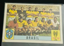 1970 Panini Mexico 70 Brazil Team Card with Pelé – Original World Cup Ultra RARE