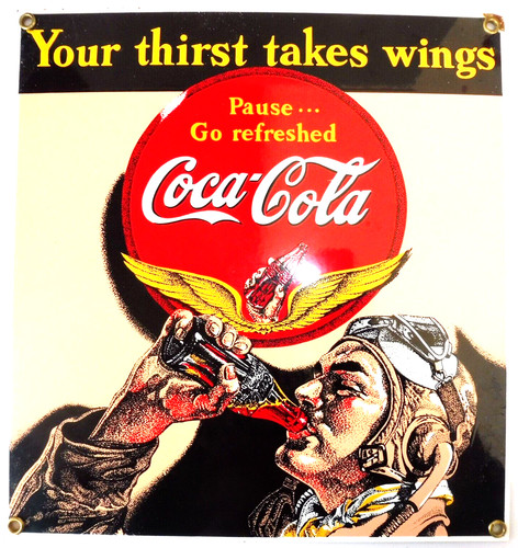 Coca cola plaque emaillee - plaque,
