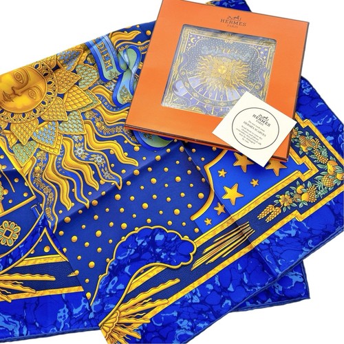 Foulard vintage soie hermes - vintage, en