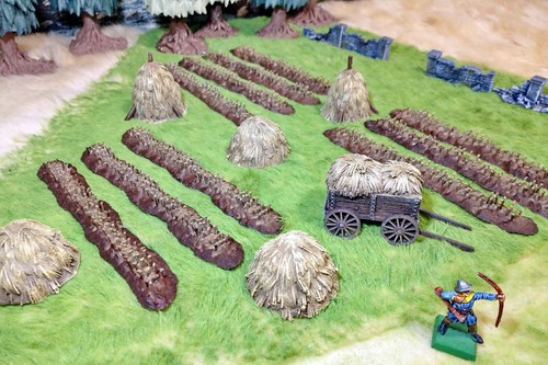 Painted hay harvest set 28mm - harvest,