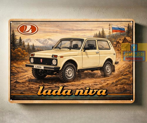 Lada niva car - niva, metal