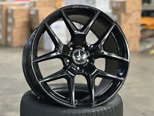 Genuine USED 19x9J 19X11J Staggered Mercedes AMG GT R190 (4 Wheel) BLACK 5x112