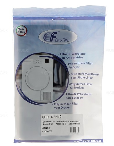 Filtre mousse sèche linge