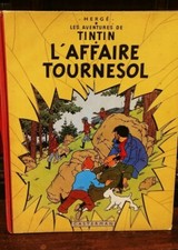 Herge - The Adventures of Tintin The Sunflower Affair Casterman 1956 Back Red R