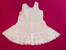 Ancienne petite robe bébé ou poupée coton marque Lémantine