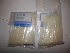 Attache câble (clair ) 100mm long x 2.5mm largeur Paquet de 100