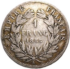 1 Franc Napoléon III, Tête