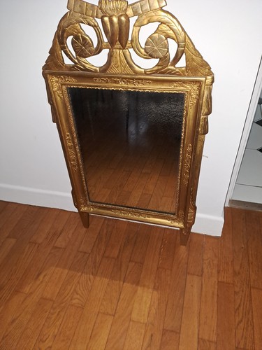 Miroir ancien doré - miroir,