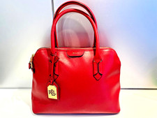 SAC CUIR ROUGE LAUREN RALPH