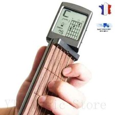 Guitare de Poche Portable Pliable 6 Cordes et Métronome et Affichage des Accords