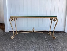 Entry/Console Metal and Glass Table