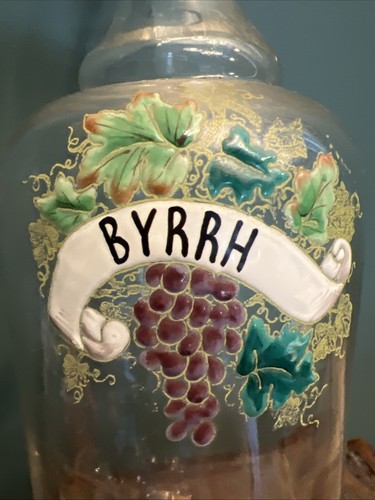 Rare bouteille verre - rare, emaillé