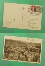 DR WHO 1936? BELGIUM LA ROCHE EN ARDENNE POSTCARD TO NETHERLANDS m11298