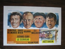 movie poster  Le cerveau / The Brain  J.-P.Belmondo, D.Niven, Bourvil, E.Wallach