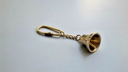 Porte clés cloche laiton - porte-clés,