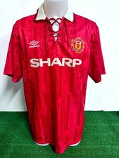 Maillot Manchester United No Match Worn Issue Vintage 1992/1993