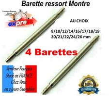 lot de 4 Barrettes ressort pompe piston tige bracelet de montre de 8 mm à 26 mm