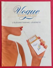 Press Advertising: Tobacco - Cigarettes Vogue Superslims 100s 1990