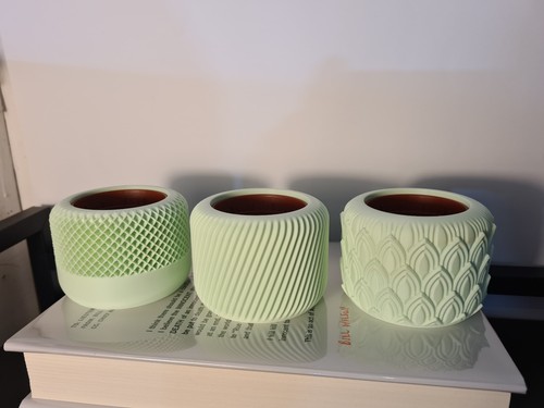 Lot cache pots - pots, 3d