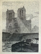 Paul Jouve gravure Cathédrale