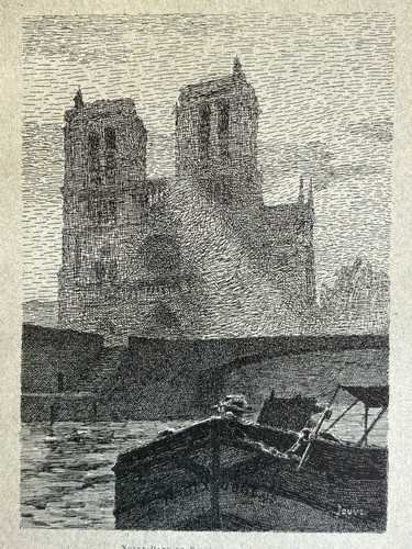 Paul jouve gravure cathédrale - paul,