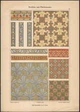 1900 Lithographie Art nouveau