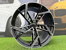 4X 20 Pouces 5x112 Audi ABT Style Jantes Noires Poli: S'adapte Pour Q7 Q8 A8 A5