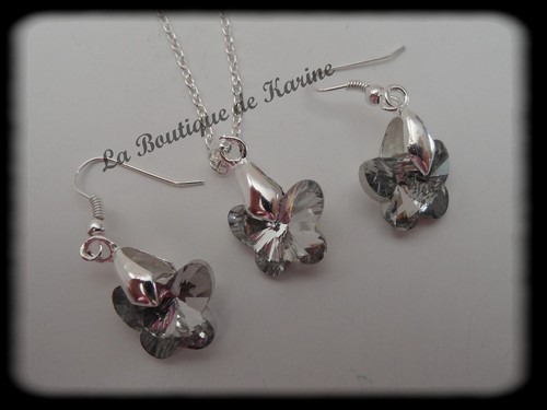 Parure collier boucles - parure,