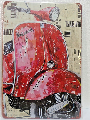 Plaque metal vintage - vintage, 20x30