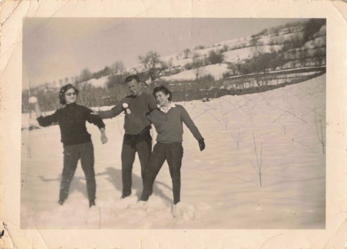 Ancienne photographie trio - ancienne,