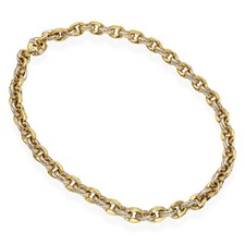 Chimento 18k Yellow Gold Hollow Link Necklace
