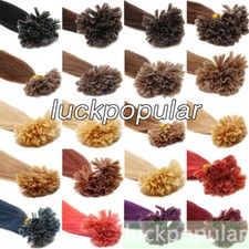 EXTENSIONS Rallonges de cheveux en kératine à pointe en U POSE A CHAUD humain 1g