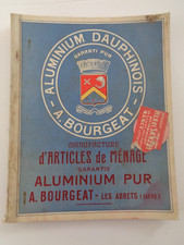 💥 catalogue Aluminum A.Bourgeat - Isère les Abrets - article de ménage - 1924