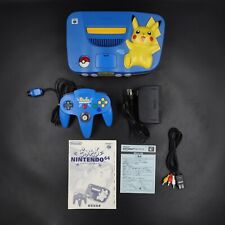 Console Nintendo 64 Pokemon Limited Pikachu Blue center limited ntsc J bleue N64
