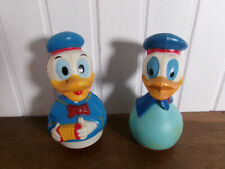 Ancien 2 JOUET à BASCULE CULBUTO WALT DISNEY 2 DONALD EDUCO MADE FRANCE 20cm