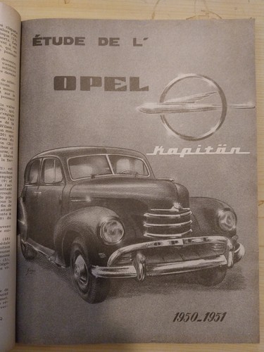 Revue technique opel kapitan - technique,