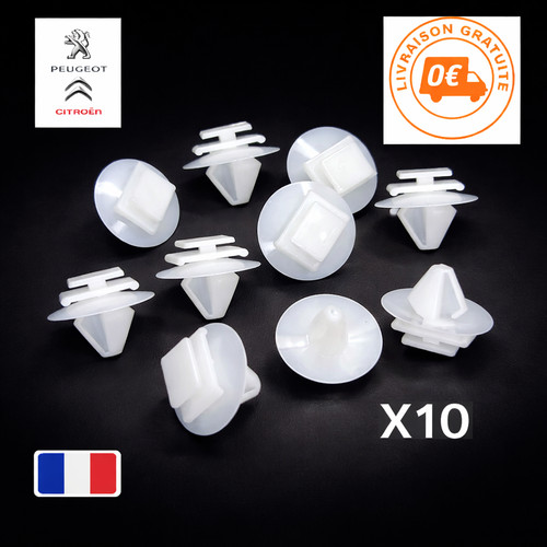 Clips fixation moulures - 10,
