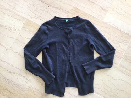 Benetton joli gilet marine - gilet,