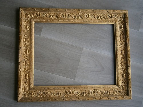 Grand cadre 1900 bois et - c-1900,