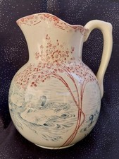 BROC ANCIEN,FAÏENCE CREIL ET MONTEREAU,LABRADOR,TOILETTE ENGHIEN, DÉCOR CANARDS