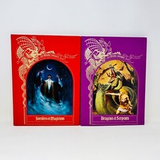 Mondes Enchantés Lot 2 Livres Dragons et Serpents/Sorcières Magiciens Time Life