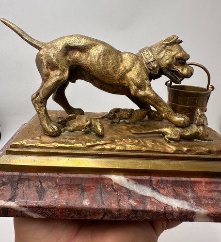 Sculpture bronze animalier - en,