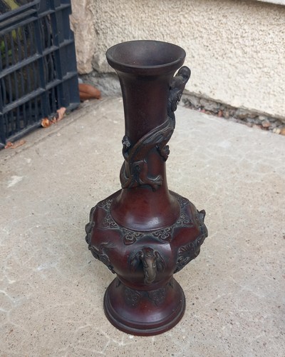 Ancien vase bronze asie - ancien, d'asie