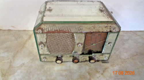 Poste radio miroir art deco - miroir,
